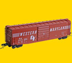 Kadee 6334 K62 Western Maryland 50' PS 1 Boxcar 10' door WM 35073