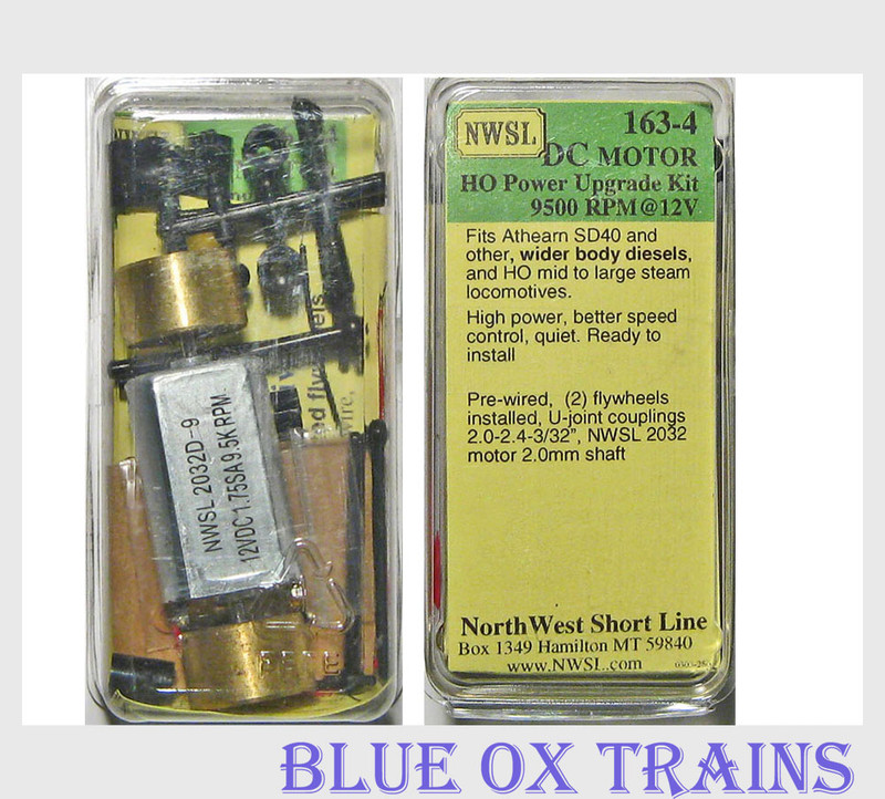 NWSL 163-4 2030D-9 Power Upgrade Can Motor Kit Athearn Wide Body F7 PA  SD40 Etc.