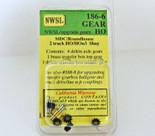 NWSL #186-6 HO/HOn3 MDC 2 TRUCK SHAY UPGRADE GEARS