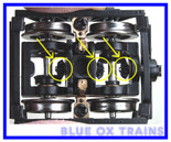 NWSL #2802-6 HO Scale Bachmann 2-truck CLIMAX Upgrade Bevel Gears Kit