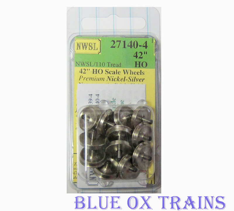 Northwest Short Line 27140-4 NWSL HO Athearn 3/32" Half-Axle 42" Wheelsets