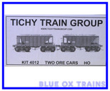 Tichy Train Group 4012 Ore Car 2 Pack HO Scale  KIT 