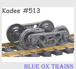 Kadee 513 HO Scale ASF 100 Ton Roller Bearing Sprung Metal Trucks