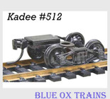  Kadee 512 HO Scale Bettendorf T-Section Trucks With Couplers