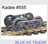 KADEE 555 HO Scale 100 Ton Roller Bearing Sprung Equalized Trucks 