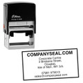Shiny Self Inking Rubber Stamp 50mm x 20mm