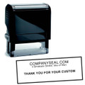 Shiny Self-Inking Rubber Stamp (70mm x 25mm)