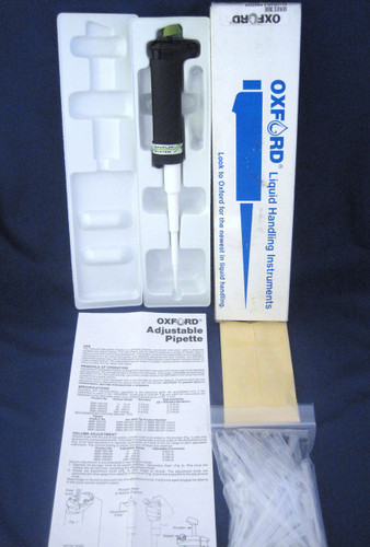 NEW Oxford Series 3000 Sampler System 10 - 50uL Adjustable Micro Pipette Pipet