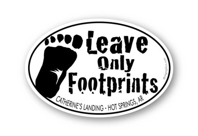 Wholesale Leave Only Footprints - Bigfoot Sticker - Mountain Graphics