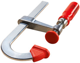 Bessey LMU2.004 - Clamp, woodworking, F-style, zinc jaws, swivel pads, 2 In. x 4 In., 330 lb