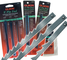 Olson -  Scroll Saw Blades, 5" Pin End, 20 TPI - 40501