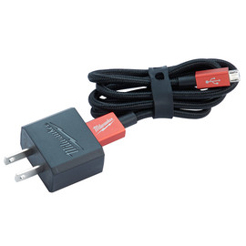 Milwaukee 48-59-1202 - 3ft Micro-USB Cable and 2.1A Wall Charger
