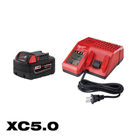 Milwaukee 48-59-1850 - M18 REDLITHIUM XC 5.0Ah Battery and Charger Starter Kit
