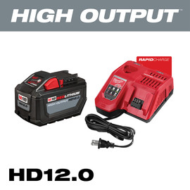 Milwaukee 48-59-1200 - M18 REDLITHIUM HIGH OUTPUT HD 12.0Ah Battery and Charger Starter Kit
