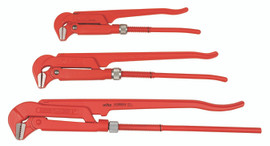 Wiha 32996 - Pipe Wrench 90° Narrow Style 3 Pc. Set