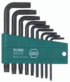 Wiha 36393 - Security Torx® Short Arm L-Key 9 Pc. Set
