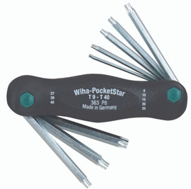 Wiha 36397 - Security Torx® PocketStar Fold Out 8 Pc.