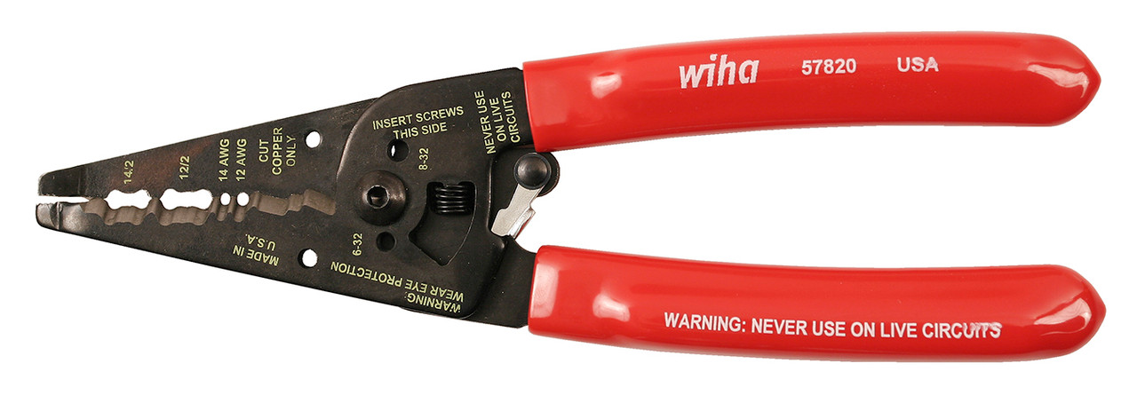 7.75" Wiha 57820 Wire Strippers Dual NM-B Cable 
