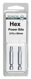 Wiha 74363 - Hex Metric Power Bit 4.0 x 50mm 2Pk