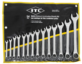 ITC 020211 - (ICW-14PM) 14 PC Metric Polished Combination Wrench Set