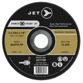 Jet 501705 - 4-1/2 x 3/64 x 7/8 A60PX-NF POWER-XTREME T1 Cut-Off Wheel