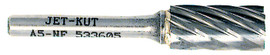 Jet 533605 - (A5-NF) 1/4" JET-KUT Cylindrical Shape Bur - For Aluminum/Non-ferrous Materials