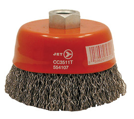 Jet 553501 - (CC420T) 4 x 5/8-11 NC Crimped Wire Cup Brush