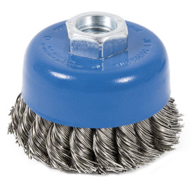 Jet 553683 - (CK3201-SST) 3 x 5/8-11 NC Stainless Steel Knot Twisted Cup Brush