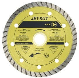 Jet 568611 - (DDT-4.5) 4-1/2 x .095 x 7/8 (5/8) JET-KUT Premium Turbo Diamond Blade