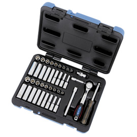 Jet 600126 - (SW1442C-12) 42 PC 1/4" DR S.A.E./Metric Socket Wrench Set - 12 Point