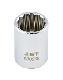 Jet 670206 - 1/4" DR x 3/16" Regular Chrome Socket - 12 Point
