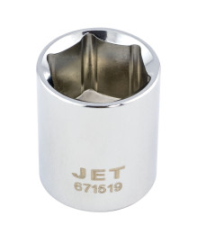 Jet 671510 - 3/8" DR x 10mm Regular Chrome Socket - 6 Point