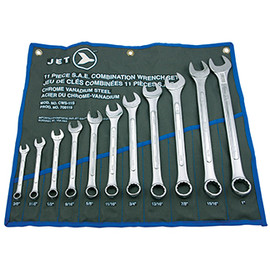 Jet 700115 - (CWS-11S) 11 PC S.A.E. Raised Panel Combination Wrench Set