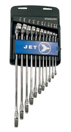 Jet 700132 - (LCWS-11S) 11 PC Long S.A.E. Fully Polished Combination Wrench Set