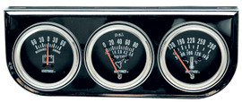 Jet HTA1308 - Chrome Series Triple Ammeter, Oil Pressure and Water Temperature Gauge Kit