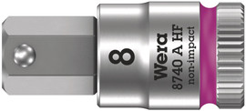 Wera 05003332001 - 8740 A Hf Zyklop Bit Socket With 1/4" Drive With Holding Function, 3,0 X 28 Mm