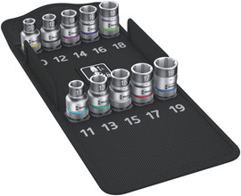 Wera 05004203001 - 8790 Hmc Hf 1 Zyklop Socket Set With 1/2" Drive Socket With Holding Function 10Pcs