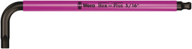 Wera 05022632001 - 950 Spkl Hex-Plus Sw 1/8" Bright Pink Long Arm Hex Key