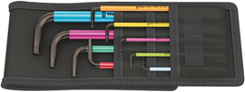 Wera 05022639001 - 950 Spkl/9 Sz Multicolour Long Arm Hex Key Set