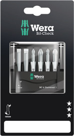 Wera 05073635001 - Bit-Check 6 Universal 1 Sb Bits For Slotted/Ph/Pz Screws
