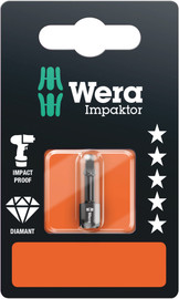 Wera 05073931001 - 868/1 Imp Dc # 2 X 25 Mm Sb Bits For Square Socket Head Screw, Impact