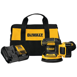 DEWALT DCW210P1 - 20V MAX XR 5" VS ROS WITH HOOK & LOOP PAD AND DUST COLLECTION (5.0AH) W/ 1 BATTERY AND BAG