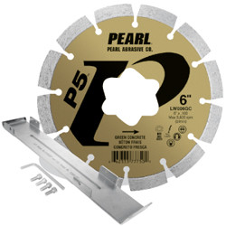 Pearl LW0062GC - 6 X .250 P5 Green Concrete & Early Entry Blade Kit With Star Arbor