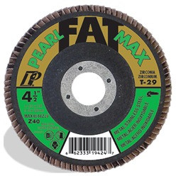 Pearl MAX5040ZJ9 - 5 X 7/8 Fatmax Zirconia Maxidisc Flap Discs For Metal/Stainless Steel, Type 29 Shape Box Of 10