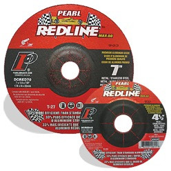 Pearl DCRED60 - 6 X 1/4 X 7/8 Redline Max-A.O. Depressed Center Grinding Wheel, Box Of 10, Pipeline