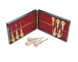 Robert Sorby 512 - Micro Woodcarving 12 Piece Set in Wooden Box