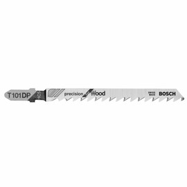 Bosch T101DP - Jig Saw Blade, T-Shank, 5 pc. 4 In. 6 TPI Precision for Wood