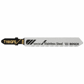 Bosch T118GFS - Jig Saw Blade, T-Shank, 5 pc. 3-1/4 In. 36 TPI Basic for Stainless Steel