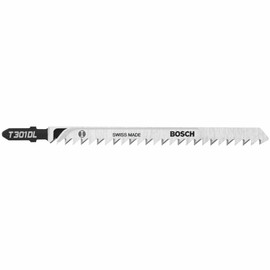 Bosch T301DL - Jig Saw Blade, T-Shank, 5 pc. 5-1/4 In. 6 TPI Clean for Wood
