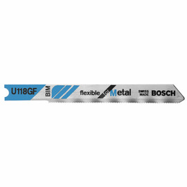 Bosch U118GF - Jig Saw Blade, U-Shank, 5 pc. 2-3/4 In. 36 TPI Flexible for Metal